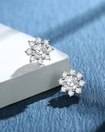 moissanite stud earrings